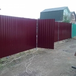 Забор из металлопрофиля в Борисове ,  Жодино,  Крупки