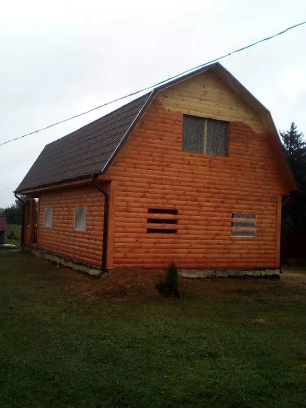 Дом/Баня сруб из бруса с установкой в Борисовском районе